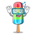 Diving character beverage colorful ice cream stick