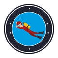 diving Extreme sport athlete avatar