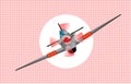 Diving Fighter Plane Royalty Free Stock Photo