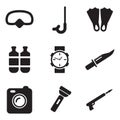 Diving Gear Icons