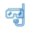 Diving googles isolated icon