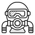 Diving icon Royalty Free Stock Photo