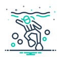 Mix icon for Diving, plunge and snorkel