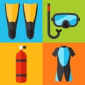 Diving icons