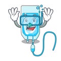 Diving infussion bottle character cartoon