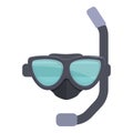 Diving mask icon cartoon vector. Scuba dive Royalty Free Stock Photo