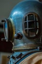 Profile of an old diving mask. Royalty Free Stock Photo