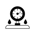 Diving meter Outline Vector Icon that can easily edit or modify.