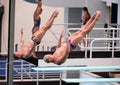 Diving in the Olympic Games 2016 Royalty Free Stock Photo