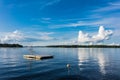 Diving platform on the Baltic Sea coast