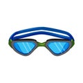 diving pool goggles cartoon vector illustration