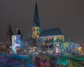 `Diving into a sea of colours`, art work in the Ghent light festival 2021