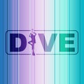 Diving sport concept