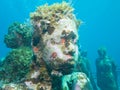 Diving at the underwater museum cancun