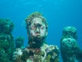 Diving at the underwater museum cancun