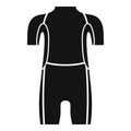 Diving wetsuit icon, simple style