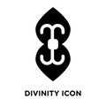Divinity icon vector isolated on white background, logo concept