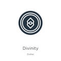 Divinity icon vector. Trendy flat divinity icon from zodiac collection isolated on white background. Vector illustration can be