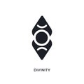 divinity isolated icon. simple element illustration from zodiac concept icons. divinity editable logo sign symbol design on white