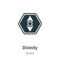 Divinity vector icon on white background. Flat vector divinity icon symbol sign from modern zodiac collection for mobile concept