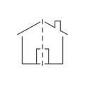 Division of property line icon Royalty Free Stock Photo