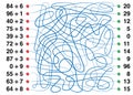 Divisions Learn Fun Labyrinth Elementary Arithmetic