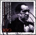 02 10 2020 Divnoe Stavropol Krai Russia the postage stamp Germany 1991 The 100th Anniversary of the Birth of Julius Leber, 1891-