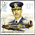 02 10 2020 Divnoe Stavropol Krai Russia the postage stamp Great Britain 1986 The 50th Anniversary of the Royal Air Force Lord