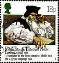 02 10 2020 Divnoe Stavropol Krai Russia postage stamp Great Britain 1988 The 400th Anniversary of the Welsh Bible 1588 Revd Royalty Free Stock Photo