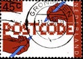 02 11 2020 Divnoe Stavropol Krai Russia postage stamp Netherlands 1978 The Introduction of Postal Codes postcode word written in