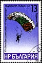 01 16 2020 Divnoe Stavropol Territory Russia postage stamp Bulgaria 1980 World Championship in Parachute Jumping, Kazanluk the