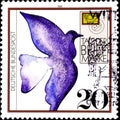 02 09 2020 Divnoe Stavropol Territory Russia the postage stamp Germany 1988 The Day of Stamps Carrier Pigeon