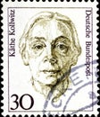 02 11 2020 Divnoe Stavropol Territory Russia the postage stamp Germany 1991 Famous Women Kathe Kollwitz 1867-1945 Painter, Graphic