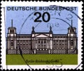 02 08 2020 Divnoe Stavropol Territory Russia the postage stamp Germany 1964 German Cities Capitals of the States of the Federal