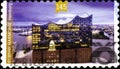 02 09 2020 Divnoe Stavropol Territory Russia the postage stamp Germany 2017 Opening of the Elbphilharmonie Concert Hall - Hamburg