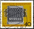 02 10 2020 Divnoe Stavropol Territory Russia the postage stamp Germany 1973 The 350th Anniversary of the Invention of the