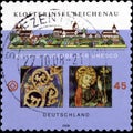 02 11 2020 Divnoe Stavropol Territory Russia the postage stamp Germany 2008 World heritage of UNESCO - Monastic Island of Royalty Free Stock Photo