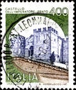02.11.2020 Divnoe Stavropol Territory Russia the Postage Stamp Italy 1980 Castles Castle Imperial Meadows
