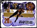 01 16 2020 Divnoe Stavropol Territory Russia postage stamp North Korea 1984 Winter Olympic Games - Sarajevo, Bosnia and Royalty Free Stock Photo