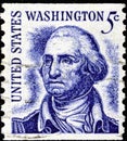 02.09.2020 Divnoe Stavropol Territory Russia the Postage Stamp United States 1966 Prominent Americans - George Washington 1732-