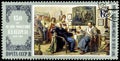 11 14 2019 Divnoe Stavropol Territory Russia postage stamp USSR 1989 150 years since the birth of N.V. Nevreva 1830-1904