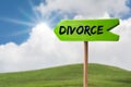 Divorce arrow sign Royalty Free Stock Photo