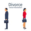 Divorce concept. Breakup concept.