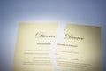 Divorce decree Royalty Free Stock Photo