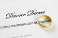 Divorce decree Royalty Free Stock Photo