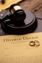Divorce decree. Conflict, petition