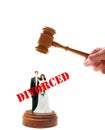 Divorce judgment Royalty Free Stock Photo