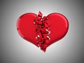 Divorce and love. Broken Heart Royalty Free Stock Photo