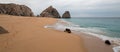 Divorce and Lovers Beach on the Pacific side of Lands End in Cabo San Lucas in Baja California Mexico Royalty Free Stock Photo