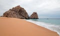 Divorce and Lovers Beach on the Pacific side of Lands End in Cabo San Lucas in Baja California Mexico Royalty Free Stock Photo